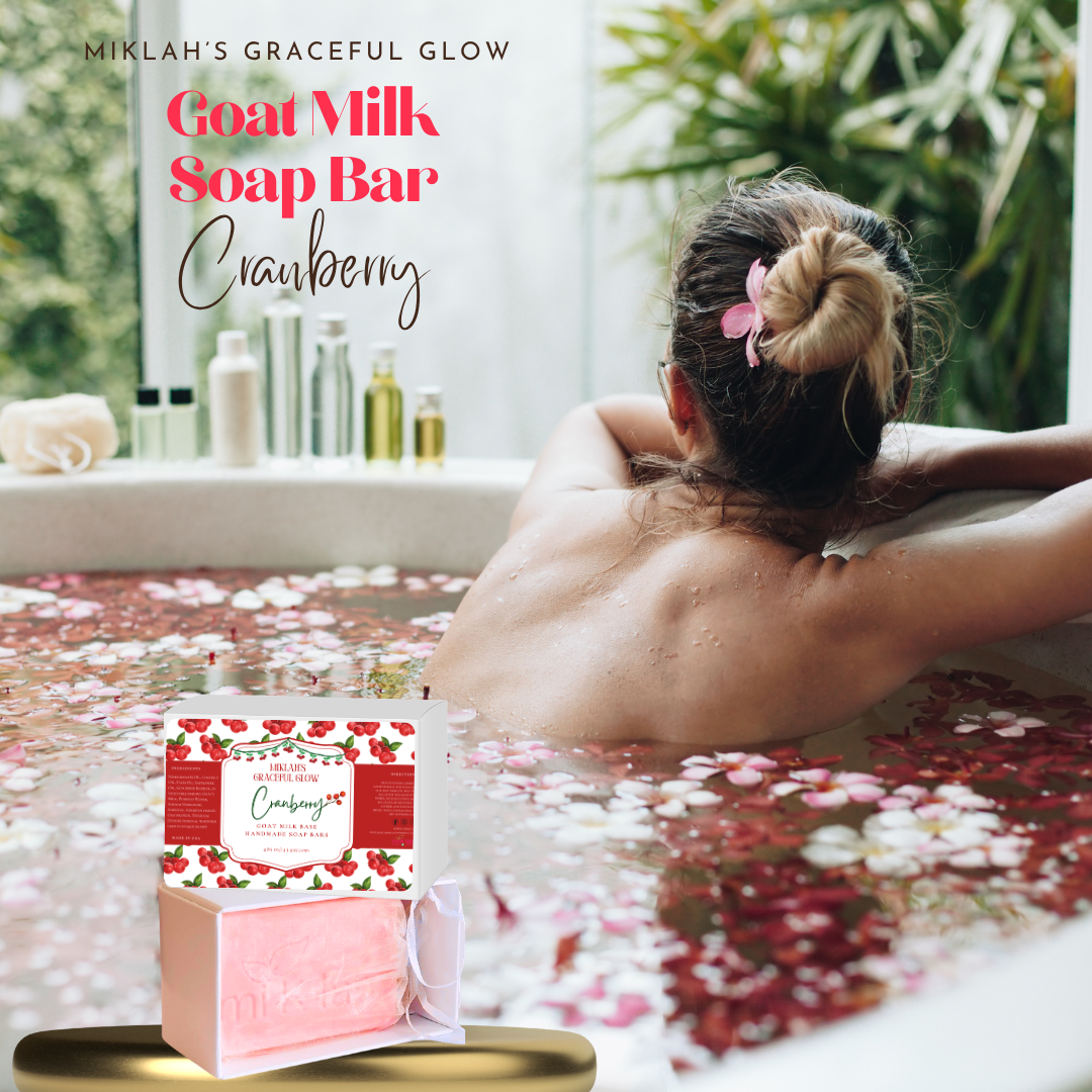 Cranberry Goat Milk Soap – Bright & Festive Skin Cleanser