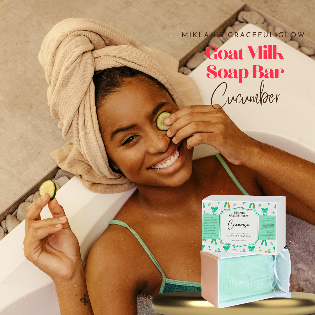 Cucumber Goat Milk Soap – Cooling & Hydrating Gentle Cleanser