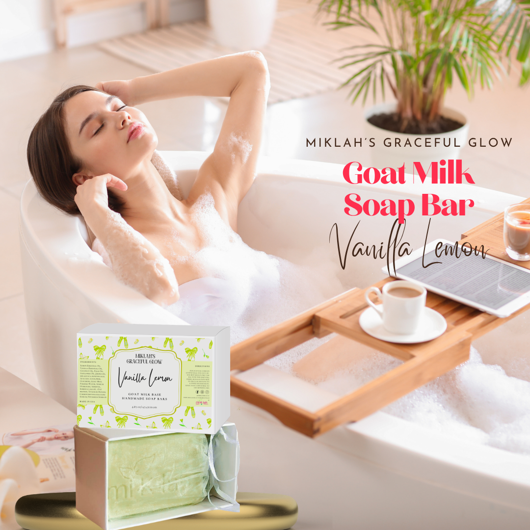 Vanilla Lemon Goat Milk Soap – Bright & Refreshing Cleanser