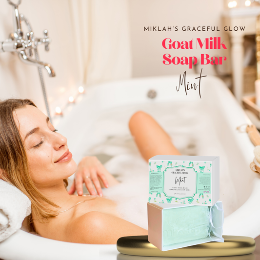 Mint Goat Milk Soap – Cooling & Refreshing Gentle Cleanser