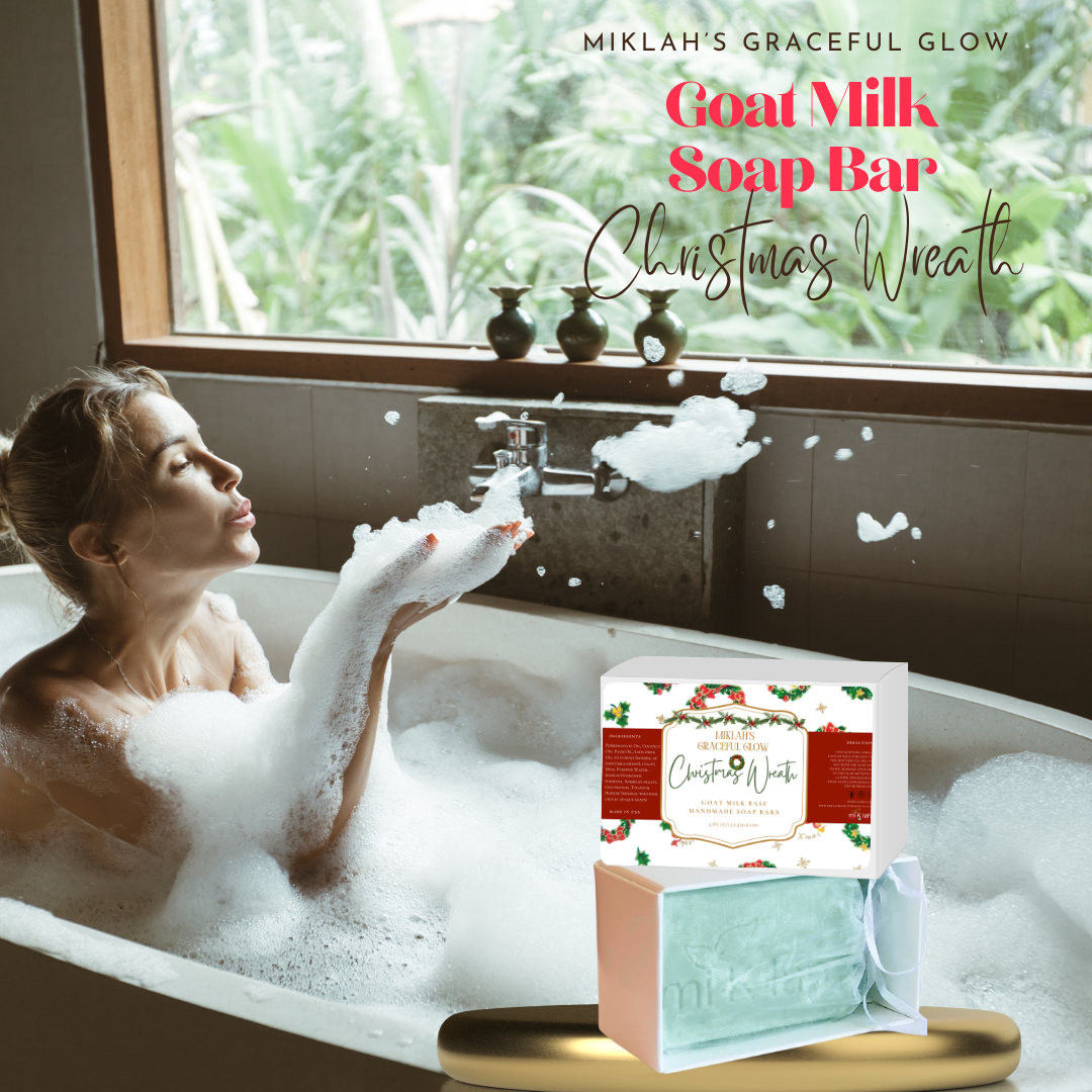 Christmas Wreath Goat Milk Soap – Fresh Evergreen Cleanser