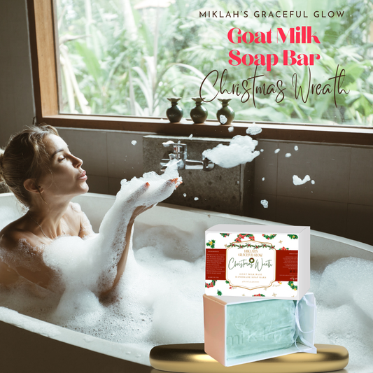 Christmas Wreath Goat Milk Soap – Fresh Evergreen Cleanser