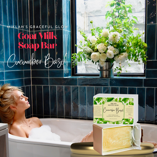 Cucumber Basil Goat Milk Soap – Fresh & Soothing Cleanser